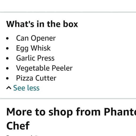 Phantom Chef 5 Piece Kitchen Gadget Set- Red - Picture 11 of 14